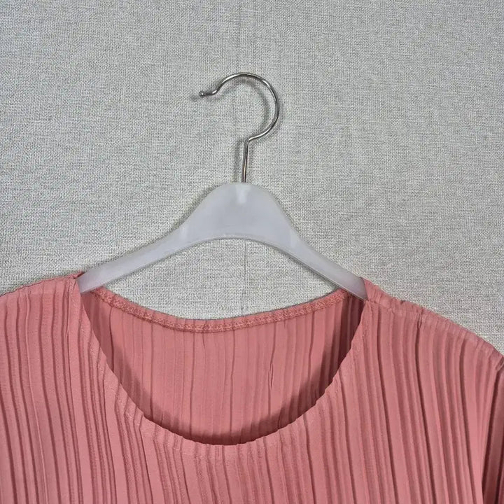 [BUNJANG] Coral Pink Pleated Dress / (