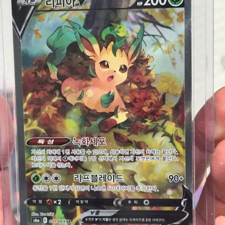 [BUNJANG] Leafeon V SR Pokemon Card / 포켓몬 카드 리피아V SR