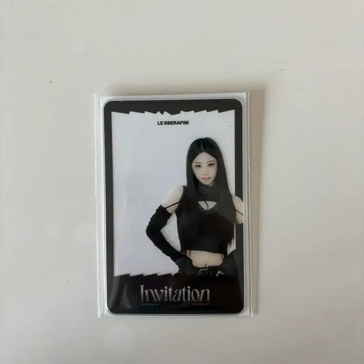 [BUNJANG] LE SSERAFIM Huh Yunjin VR Concert Invitation POB Clear Photocard / 르세라핌 허윤진 포카 VR콘서트 인비테이션 특전 투명 포카