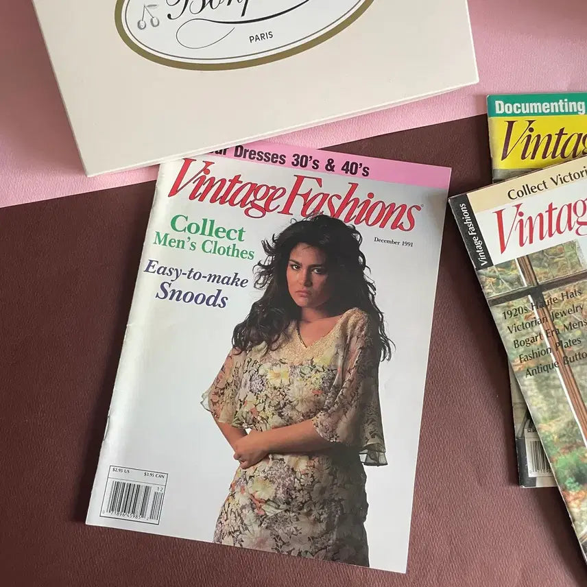 [BUNJANG] 1991 Fashion Magazine - 1930s-1940s Dresses &amp; Menswear / 빈티지 패션잡지 30-40년대 드레스/1991s(rare)