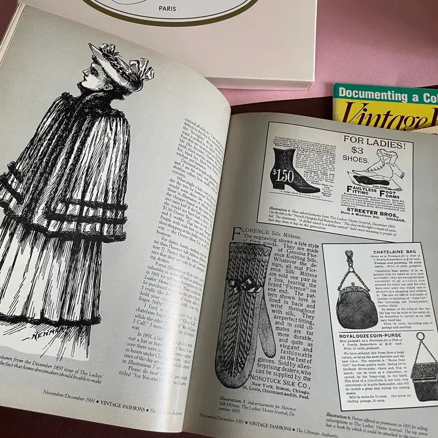 [BUNJANG] 1991 Fashion Magazine - 1930s-1940s Dresses &amp; Menswear / 빈티지 패션잡지 30-40년대 드레스/1991s(rare)