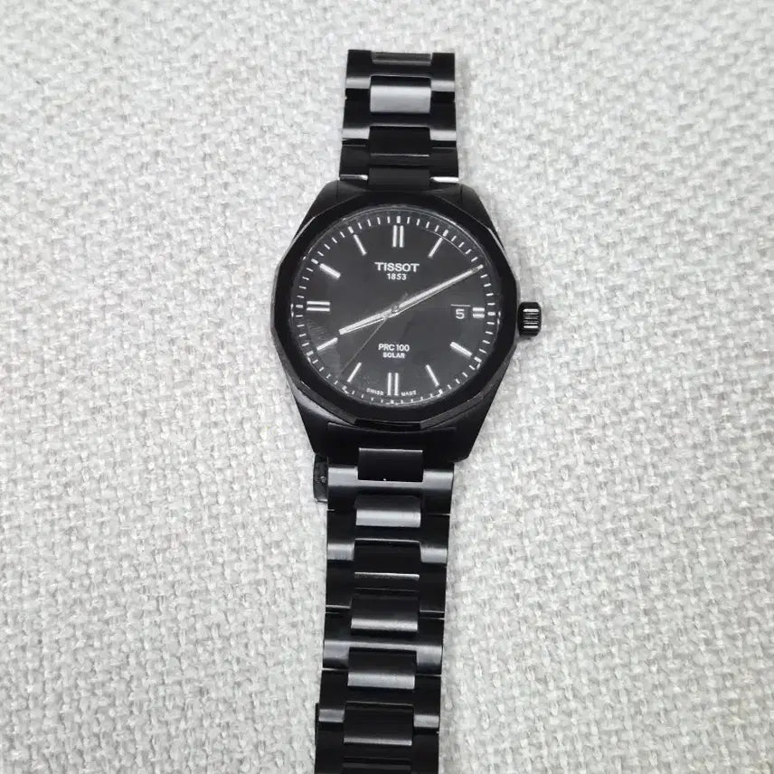 [BUNJANG] Tissot PRC 300 Solar Black Watch / 티쏘 PRC 300 솔라 블랙 시계