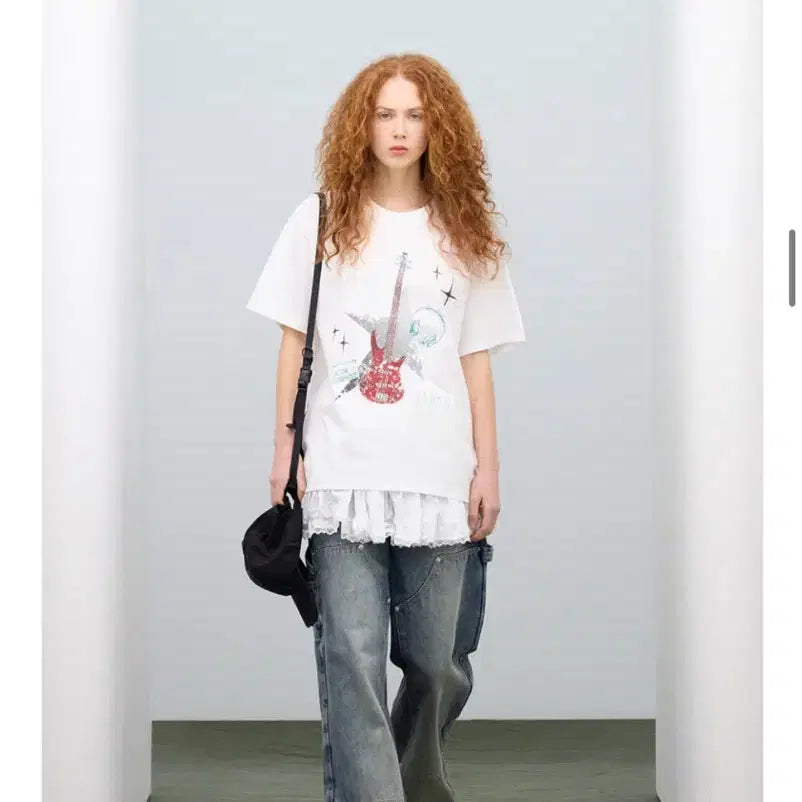 [BUNJANG] Standard Error Vintage Guitar T-Shirt / 스탠다드에러 빈티지 기타 반팔 티셔츠