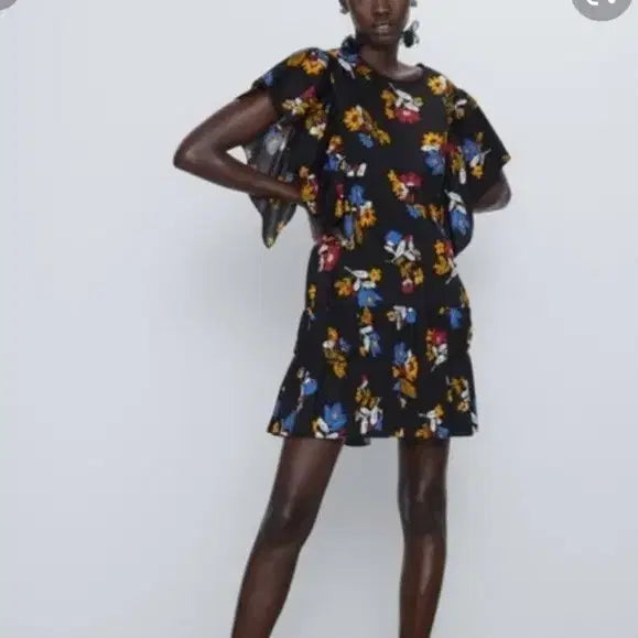 [BUNJANG] Zara Floral Pattern Dress / ZARA 자라 플라워 패턴 원피스