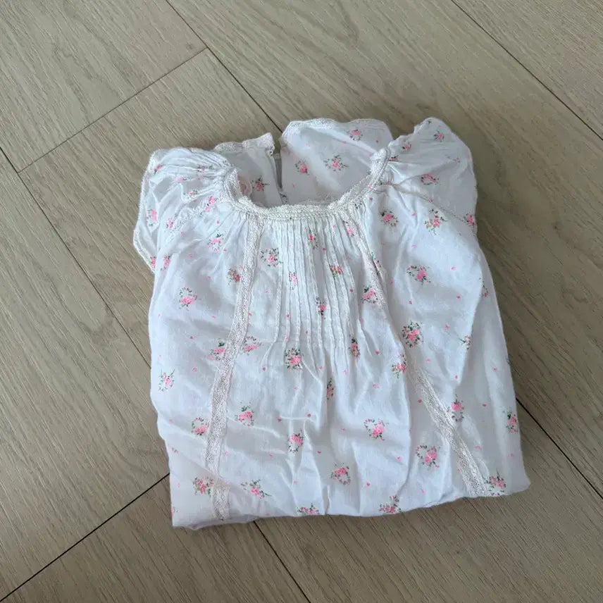 [BUNJANG] Bonpoint 2Y Printed Cotton Tunic Blouse / 봉쁘앙 블라우스 튜닉 2y