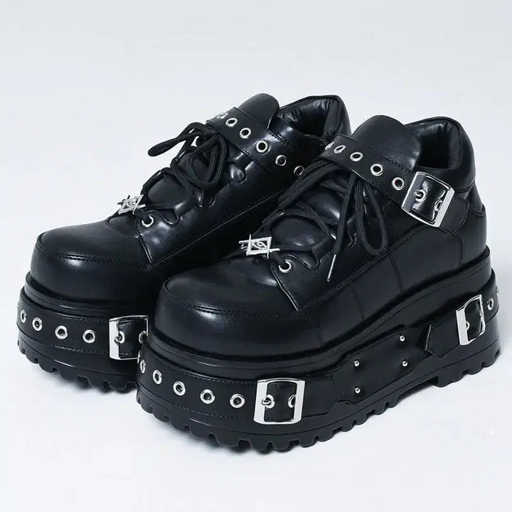 [BUNJANG] REFLEM Platform Chunky Sole Sneakers / REFLEM 레플렘 플랫폼 통굽 운동화