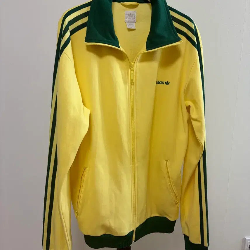 [BUNJANG] Adidas Yellow Green Track Jacket / 아디다스 져지 옐로우 그린