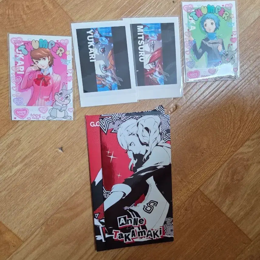 [BUNJANG] Persona 3 Yukari Mitsuru Fuuka &amp; Persona 5 Ann Trading Cards Bundle Set / 페르소나3(미츠루, 유카리, 후카), 5(안) 지류 굿즈 일괄