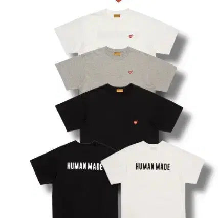 [BUNJANG] Human Made Heart Logo Back Print Short Sleeve T-Shirt / [당일 무료배송] 휴먼메이드 하트 로고 백프린팅 반팔 티셔츠 3color
