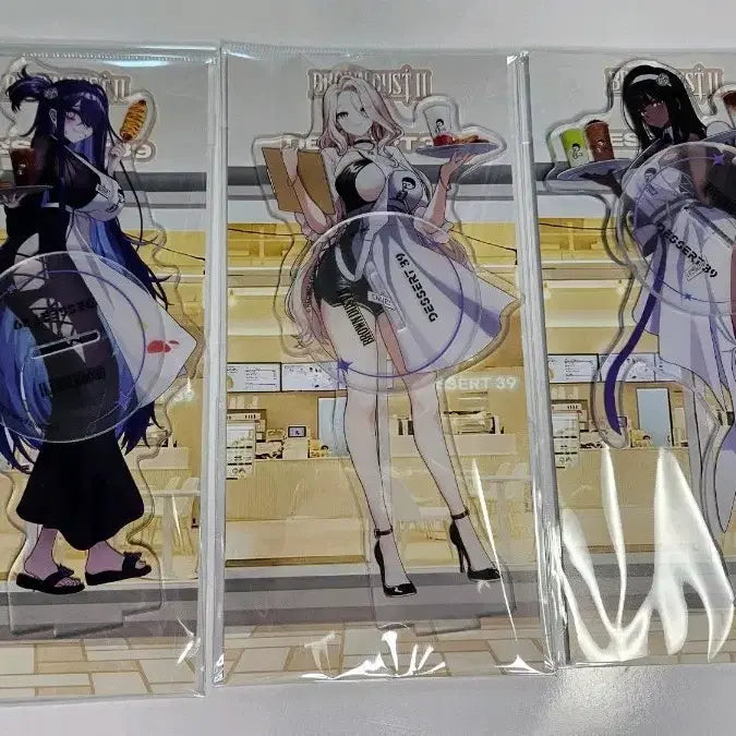 [BUNJANG] Brown Dust 2 x Dessert 39 Acrylic Stand Set / 브라운더스트2 디저트39 아크릴 스탠드 3종