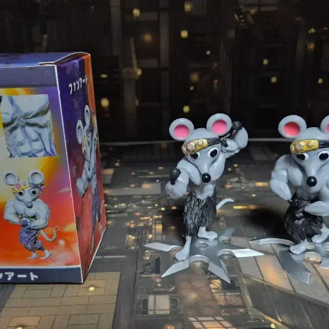 [BUNJANG] Demon Slayer Muscle Mouse 2 Types Set Figure / 귀멸의칼날 울끈불끈 쥐 피규어 2종 세트