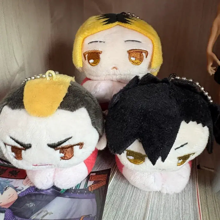 [BUNJANG] Haikyuu!! Nekoma High School Volley Ball Club Plush Set (Kuroo, Kenma, Tora) / 하이큐 네코마 누이(일괄가격)