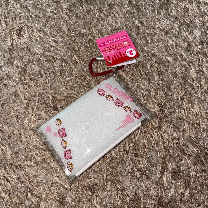 [BUNJANG] Gloomy Bear Carabiner Clear Case / 글루미베어 카라비너 달린 클리어케이스 미사용