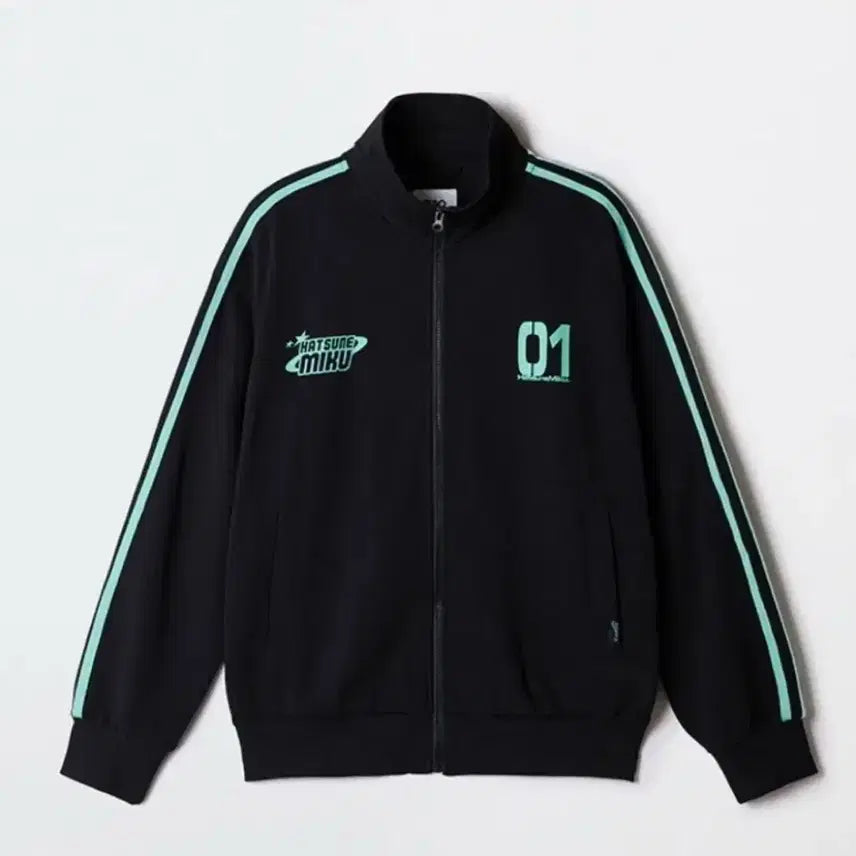 [BUNJANG] Hatsune Miku SPAO Collaboration Track Jacket Jersey S / 하츠네 미쿠 스파오 콜라보 트랙 재킷 져지 S
