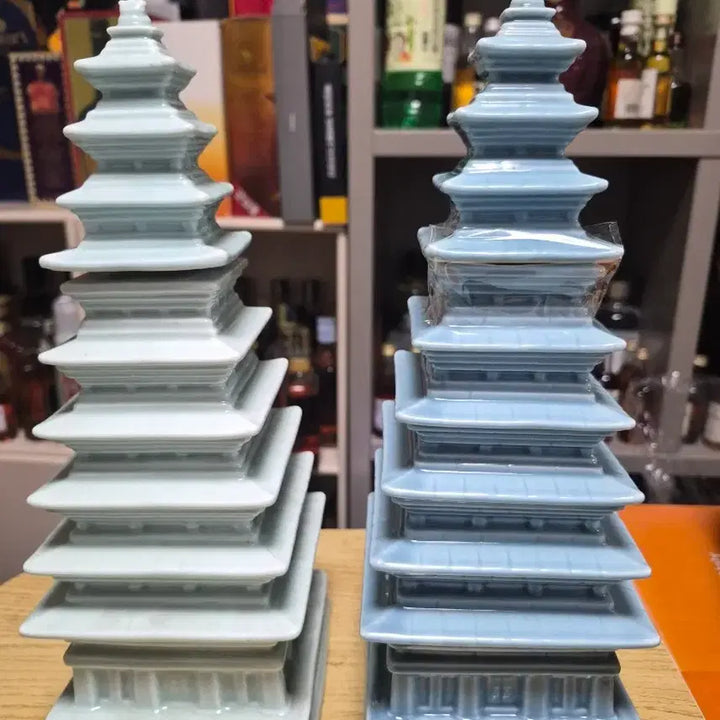 [BUNJANG] Bohae Yo-up Gaebal Celadon Vintage Ceramic Liquor Bottle / 청자 보해 요업개발 빈티지 도자기주병 술병