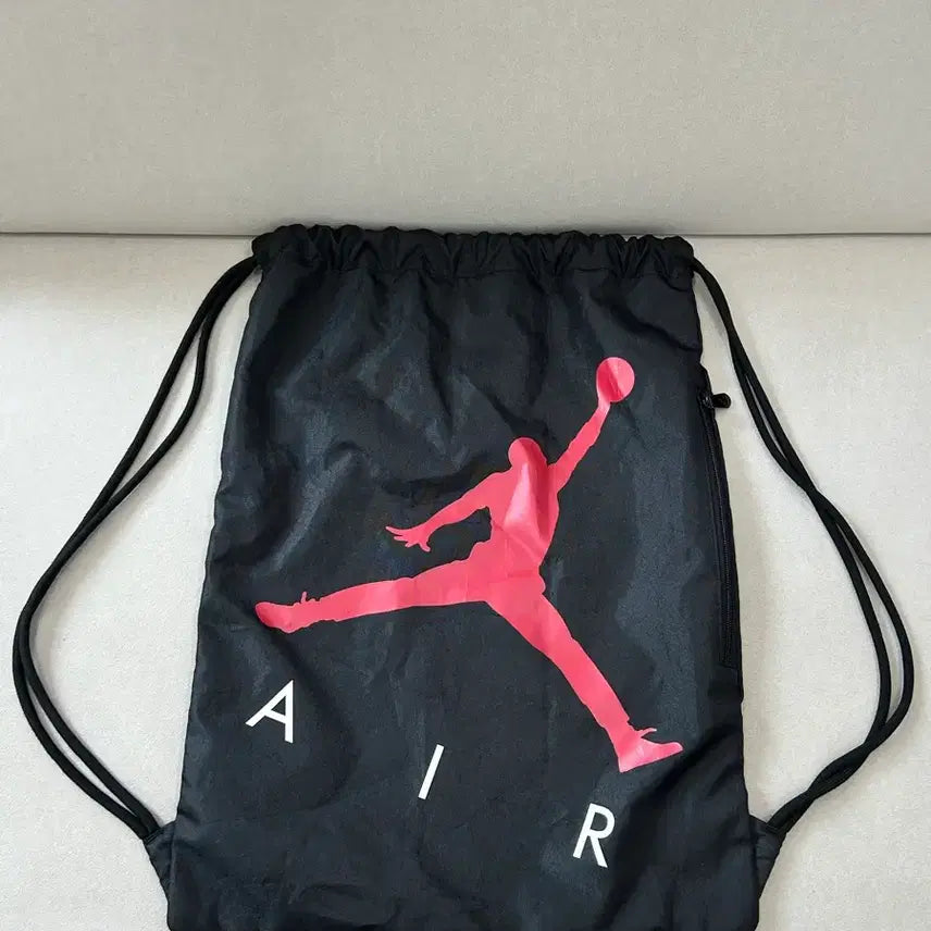 [BUNJANG] Jordan Air Drawstring Bag Black / 조던 에어 드로우 스트링 백 검정
