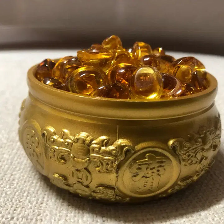 [BUNJANG] Gold Coins Treasure Pot Ornament / 금화 황금 보물단지 장식