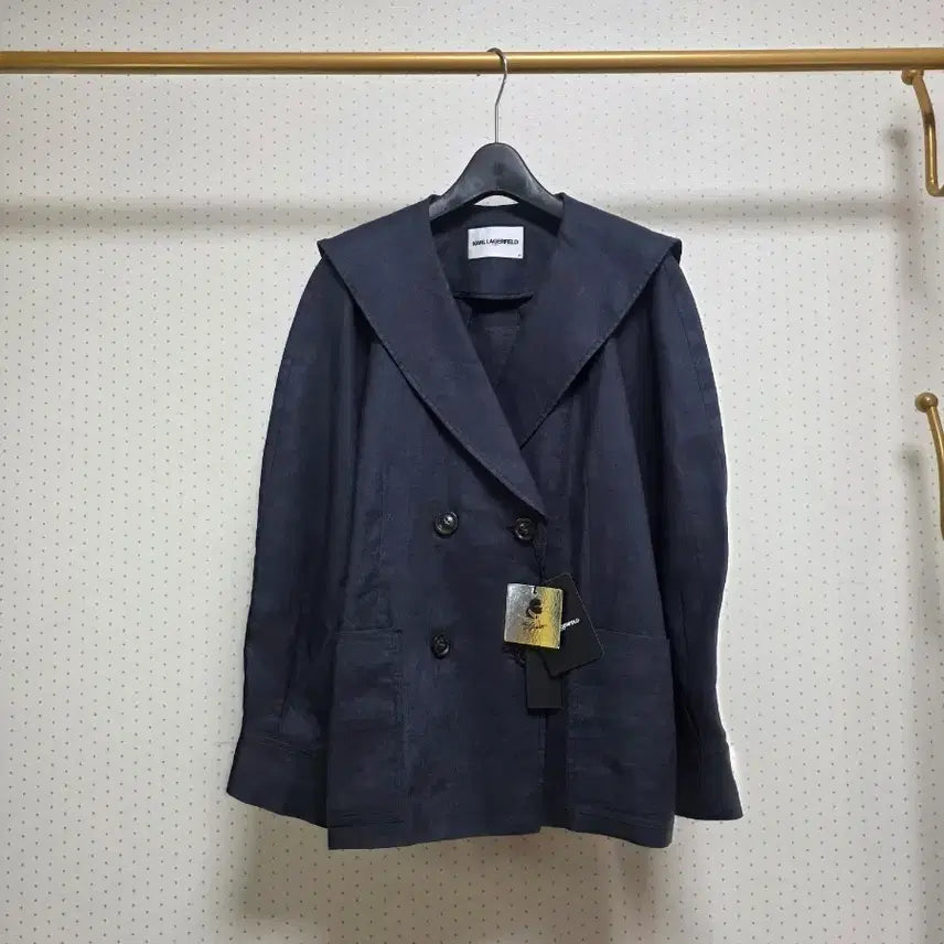 [BUNJANG] Karl Lagerfeld Navy 100% Wool Jacket (New) / 칼라거펠트 마자켓77~88사이즈(새상품)