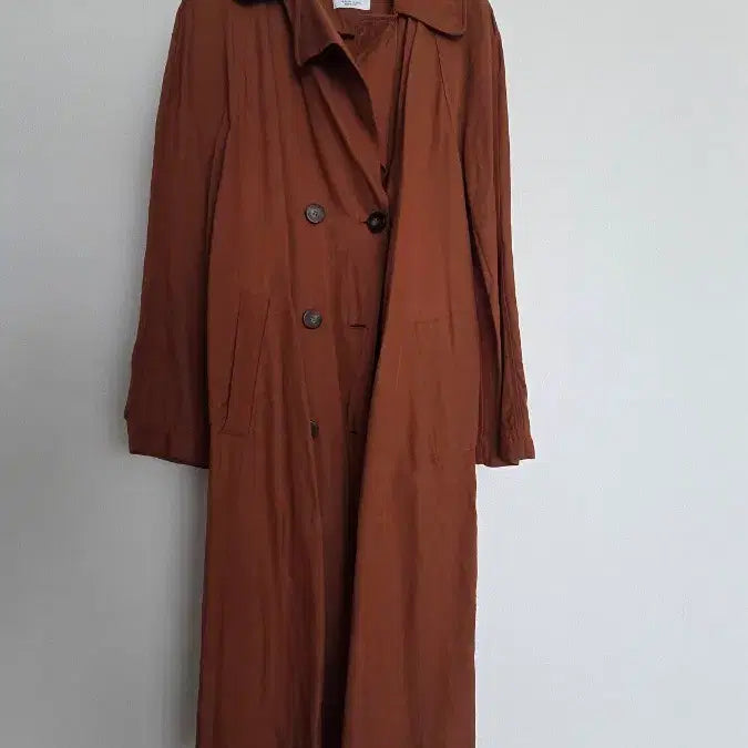 [BUNJANG] ZARA Brown Oversized Long Trench Coat / XS) ZARA 브라운 롱 트렌치 오버핏 코트
