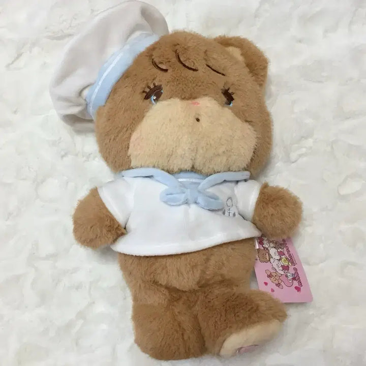 [BUNJANG] Miko Characters Marine Look Latte Bear Plush (Medium Size) / 미코 캐릭터즈 마린룩 라떼 곰인형 곰돌이 누이 중형 인형