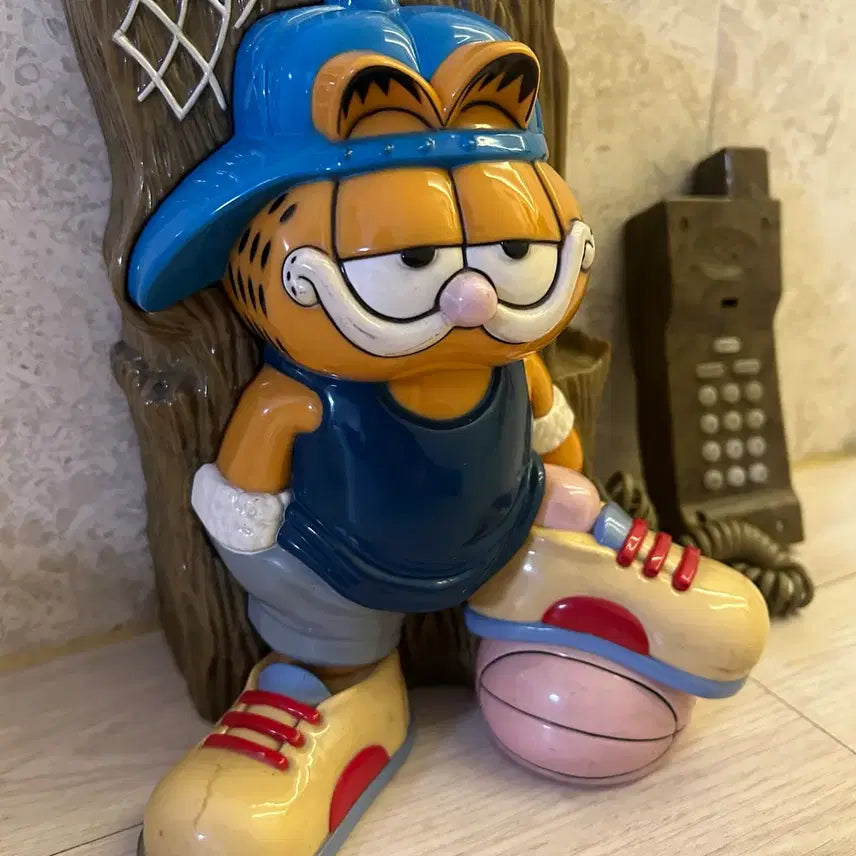 [BUNJANG] Garfield Vintage Rotary Phone Interior Prop / 고전문구 가필드 전화기 빈티지 인테리어 소품