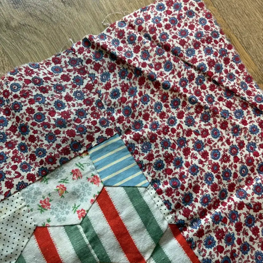 [BUNJANG] Vintage Hexagon Quilt Top / 헥사곤 빈티지 퀼트탑