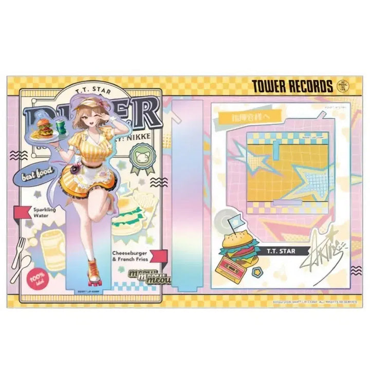 [BUNJANG] Goddess of Victory: Nikke Tower Records Cafe Aurora Acrylic Standee / 새상품)니케 타워레코드 까페 콜라보 Pop+Frame 오로라 아크릴