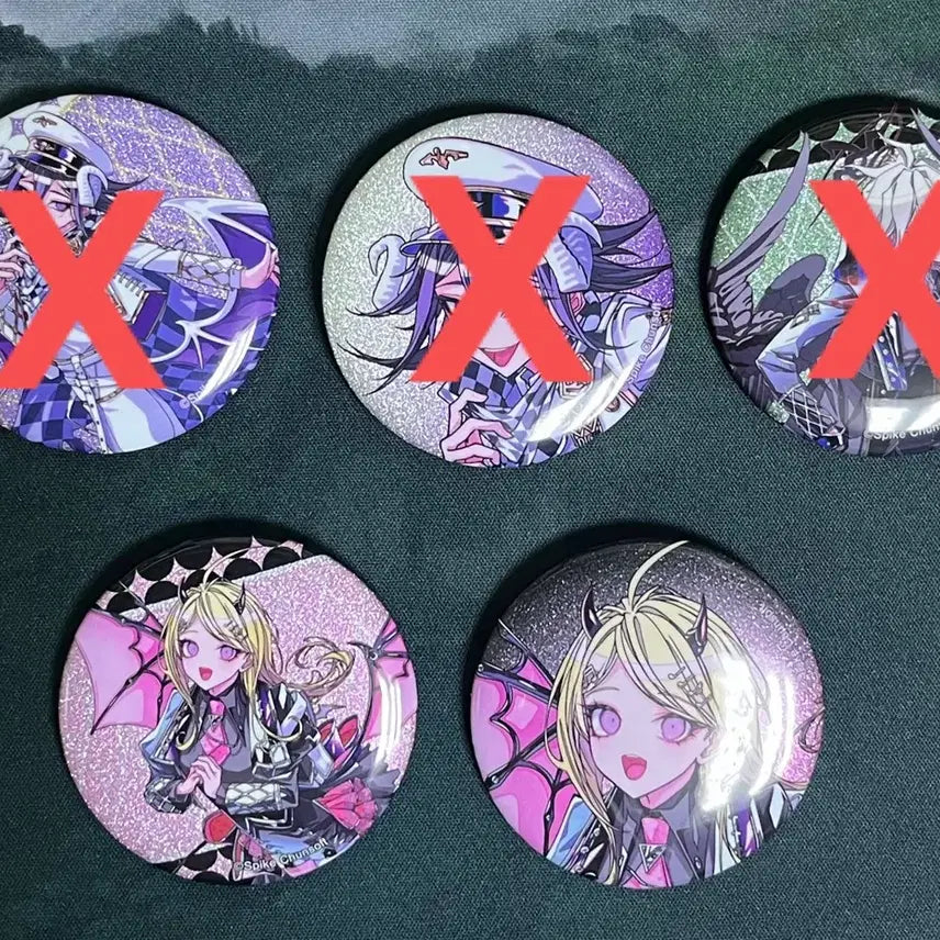 [BUNJANG] Danganronpa New Danganronpa V3 Akamatsu Kaede Can Badge Bundle Set / 단간론파 뉴단 아카마츠카에데 캔뱃지 2개 일괄