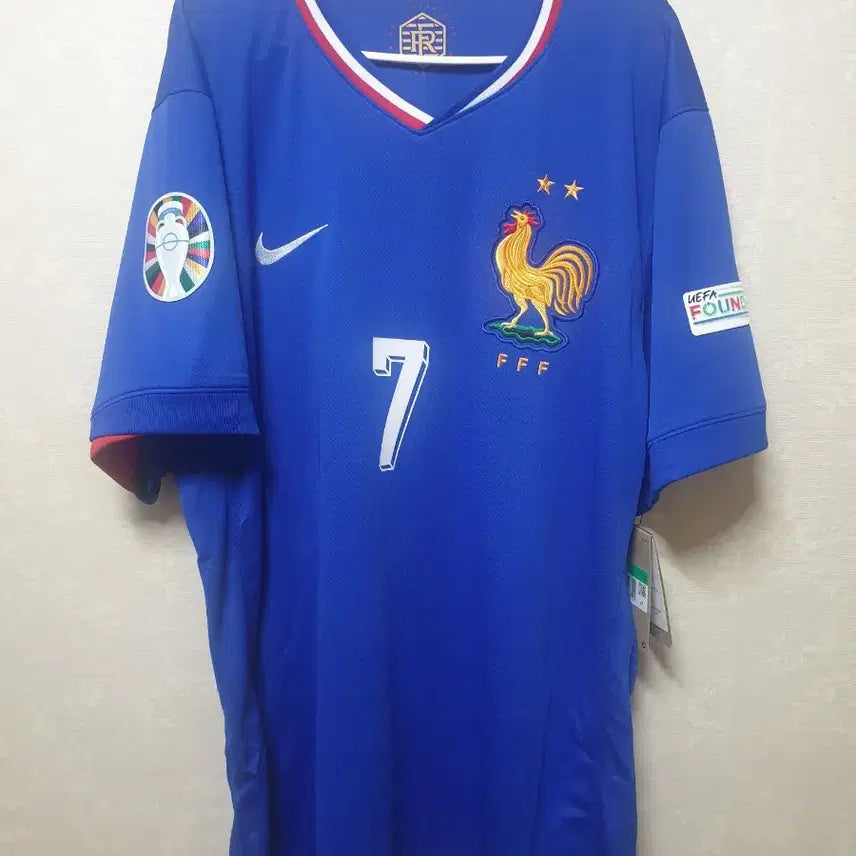 [BUNJANG] France National Team Griezmann Replica Home Jersey 2024-26 - Official Patches - International XL / (새제품) 24-26 그리즈만 홈 프랑스 레플리카 유니폼 풀오피셜 패치
