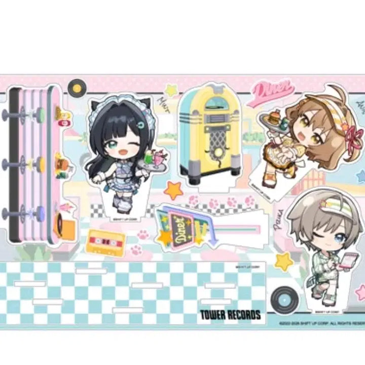 [BUNJANG] Goddess of Victory: NIKKE Tower Records Cafe Collaboration Mini Diorama Acrylic Stand / 새상품)니케 타워레코드 까페 콜라보 데포르메 미니 디오라마 아크릴