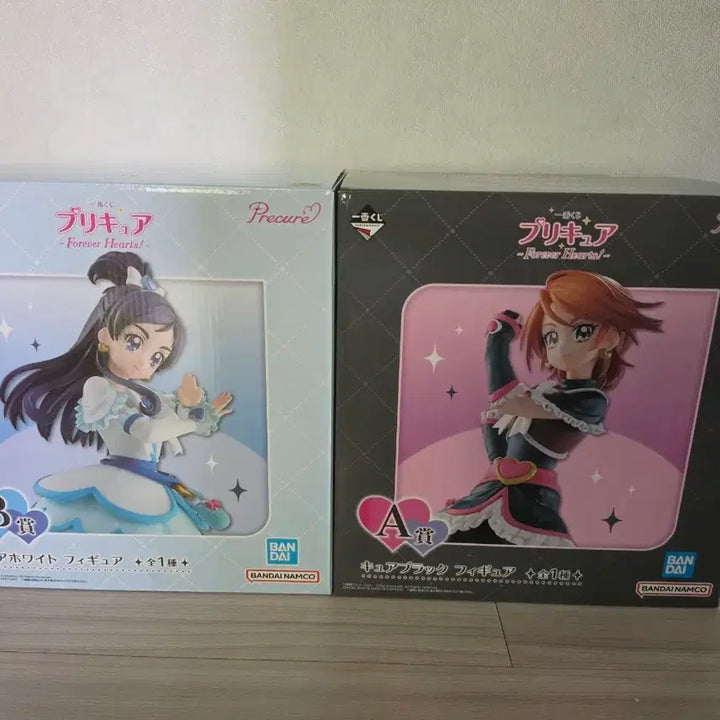 [BUNJANG] Pretty Cure Ichiban Kuji Figure Set A &amp; B (Cure Black, Cure White) / (미개봉)프리큐어 이치방쿠지 피규어 A상 B상 블랙 화이트
