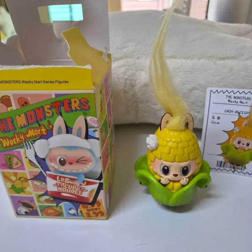 [BUNJANG] Labubu The Monsters WaKey Market Series Corn Figure / 정품)라부부 더 몬스터즈 웨키 마트 시리즈 피규어 옥수수