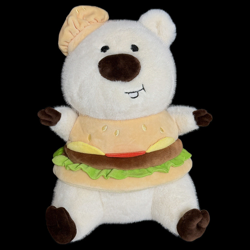 [BUNJANG] Burger Ssook Quokka Pajamas - Cream / [새상품] 버거쏘옥 쿼카짱 햄버거옷