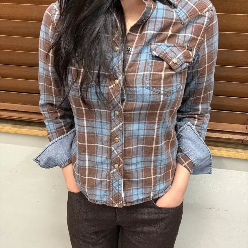 [BUNJANG] SHANE Western Tartan Check Shirt / SHANE 쉐인 진 웨스턴 타탄체크 셔츠
