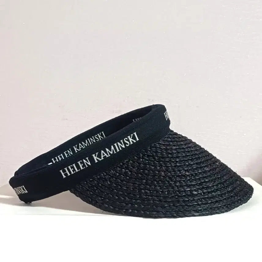 [BUNJANG] Helen Kaminski Alecia Raffia Visor Sun Cap Black / 정품] 헬렌카민스키 알레치아 라피아 바이저 썬캡 (블랙)