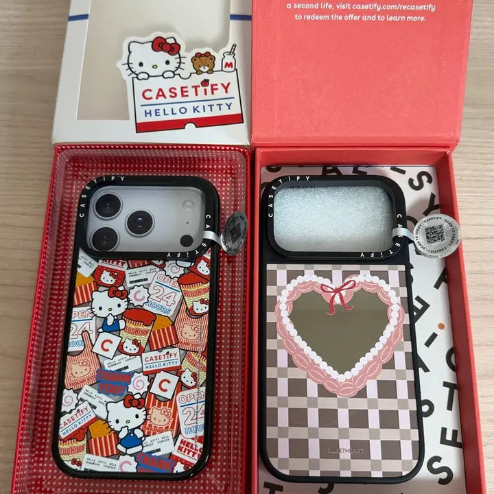 [BUNJANG] CASETiFY iPhone 17 Pro Hello Kitty Edition &amp; Heart Mirror Ring Stand Case / 아이폰 17프로 케이스티파이