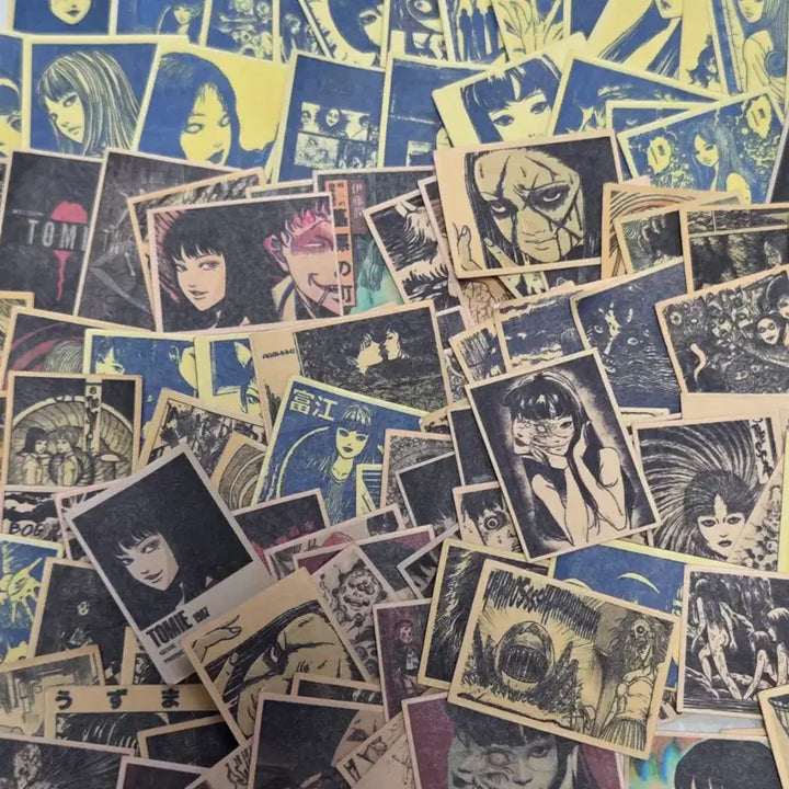 [BUNJANG] Junji Ito 115-Piece Mini Square Sticker Set / [115조각] 이토준지 미니 사각 스티커 인컷 토미에