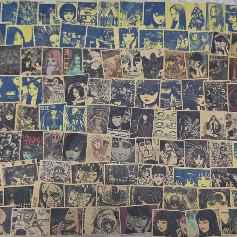 [BUNJANG] Junji Ito 115-Piece Mini Square Sticker Set / [115조각] 이토준지 미니 사각 스티커 인컷 토미에