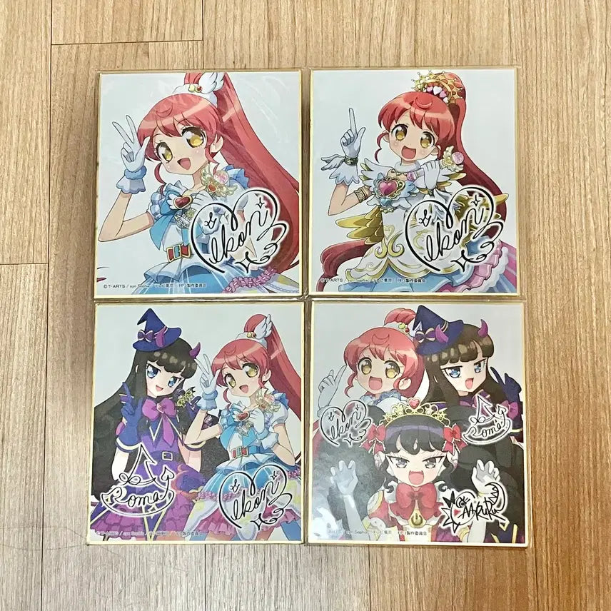 [BUNJANG] Pripara Aromageddon Mikang Autographed Shikishi Bundle Set / 일괄) 프리파라 아로마겟돈, 미캉 싸인 색지