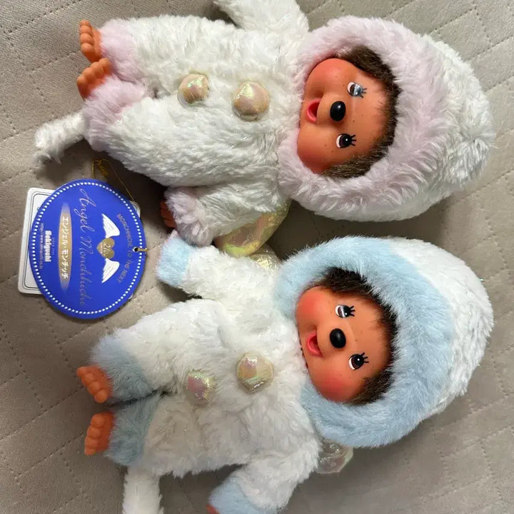 [BUNJANG] Monchhichi Angel Snowman Set / 몬치치 엔젤 눈사람 세트