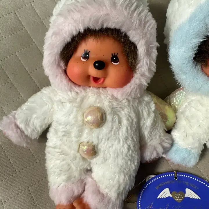 [BUNJANG] Monchhichi Angel Snowman Set / 몬치치 엔젤 눈사람 세트