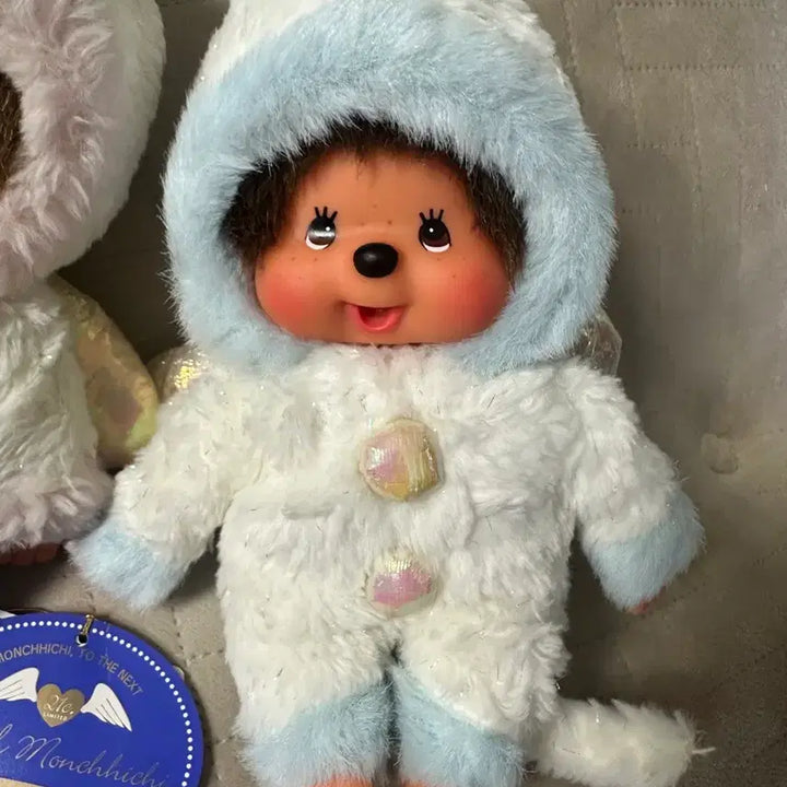 [BUNJANG] Monchhichi Angel Snowman Set / 몬치치 엔젤 눈사람 세트