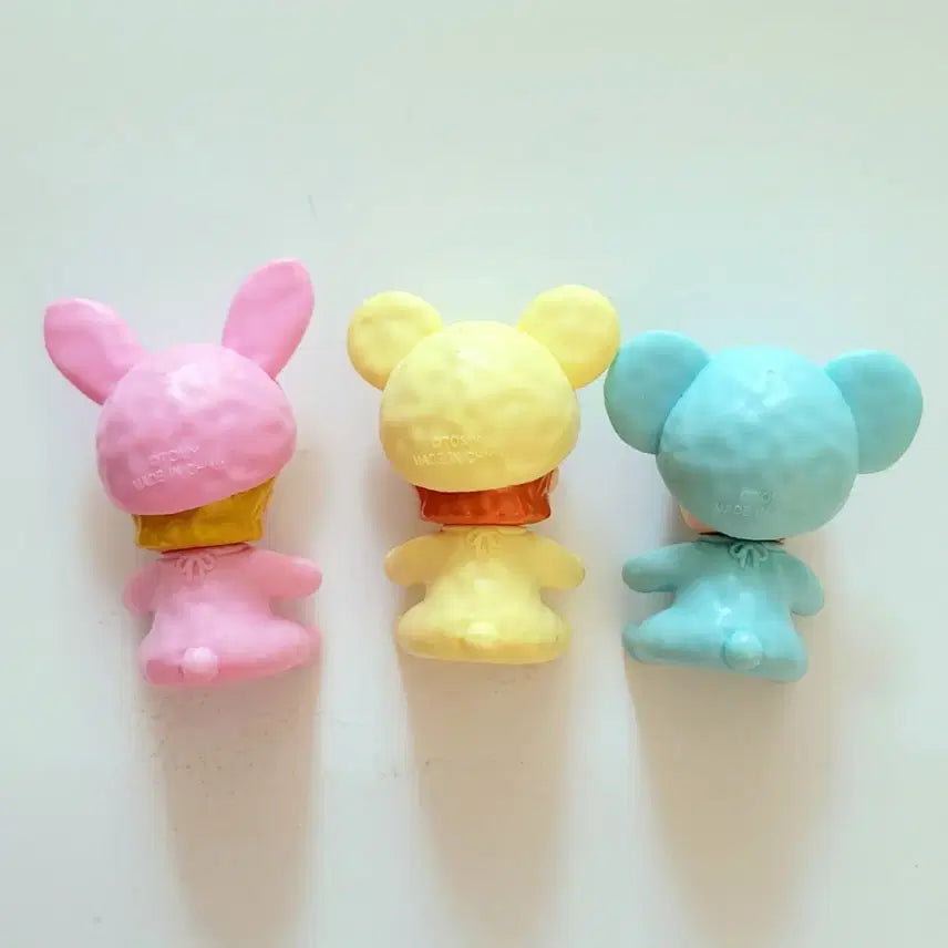 [BUNJANG] Takara Tomy Licca Family Triplets Baby Dolls in Animal Outfits / 타카라토미 리카패밀리 리카동생 동물옷을 입은 세쌍둥이 아기인형