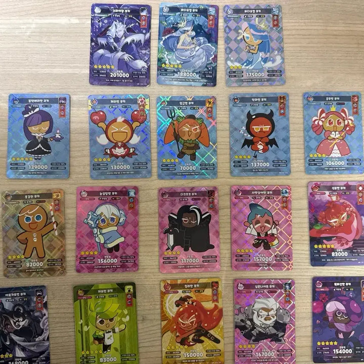 [BUNJANG] Cookie Run Kingdom 18 Card Bundle Set / 쿠킹덤 쿠키런킹덤 카드 18종 일괄