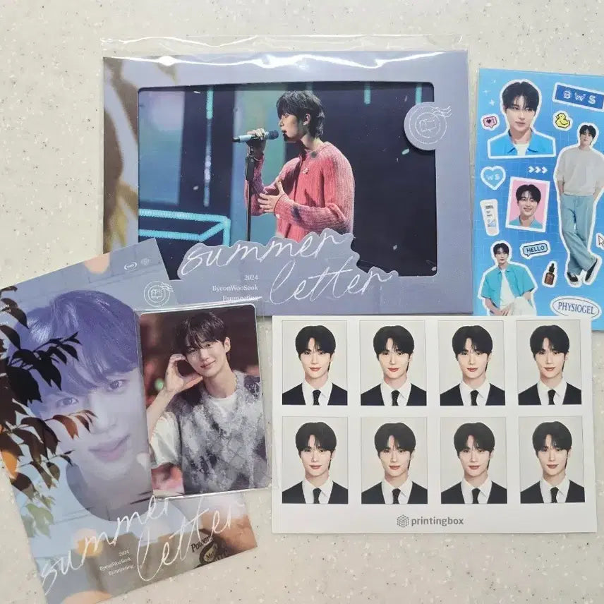 [BUNJANG] Byeon Woo Seok 2024 Summer Letter Fan Meeting Weverse Goods Sticker Photocard Set / 변우석 썸머레터 팬미팅 위버스 굿즈