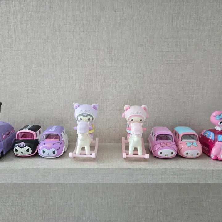 [BUNJANG] Kuromi &amp; My Melody Sanrio Characters Vehicle Figure Set / 일주일만 가격내림ㅡ쿠로미 마이멜로디 일괄판매