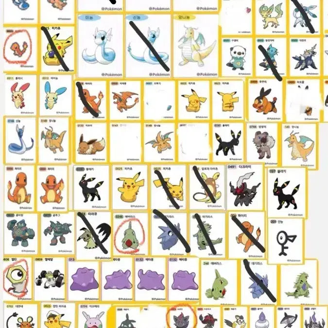 [BUNJANG] Pokemon Sticker Collection (Various Series) / 포켓몬 띠부띠부씰 교환