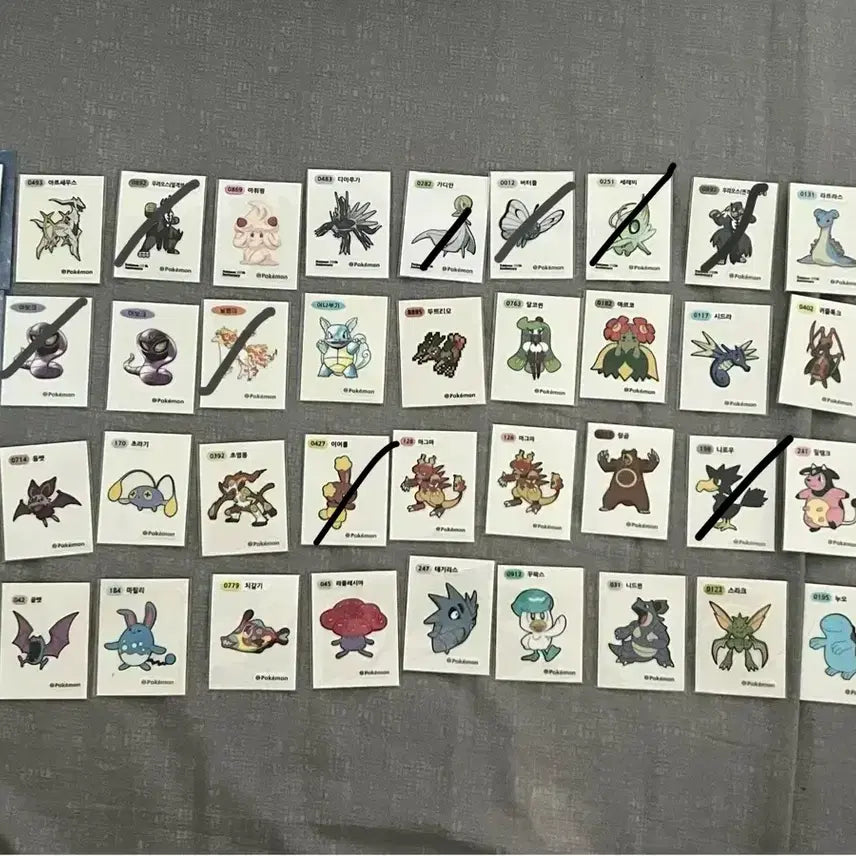 [BUNJANG] Pokemon Sticker Collection (Various Series) / 포켓몬 띠부띠부씰 교환 아트워크 및 30주년