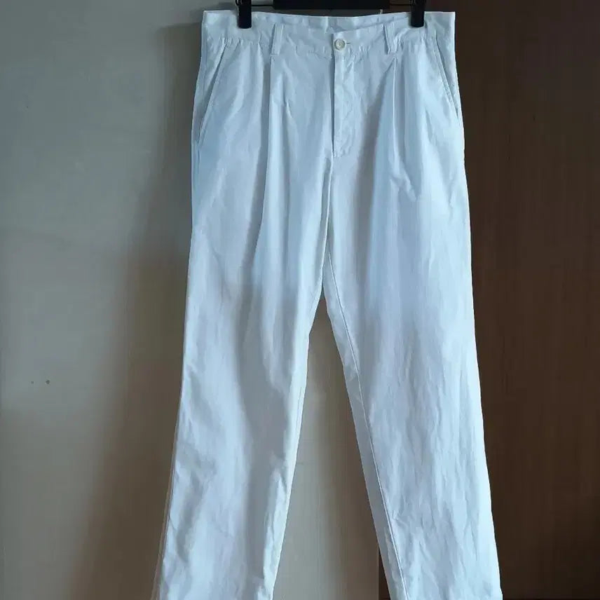 [BUNJANG] Beanpole White Cotton Pants (Size 32) / 최상)빈폴 화이트 신축 면바지 남자 32