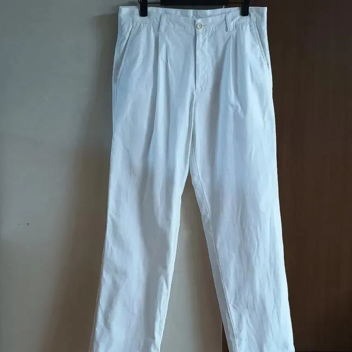 [BUNJANG] Beanpole White Cotton Pants (Size 32) / 최상)빈폴 화이트 신축 면바지 남자 32